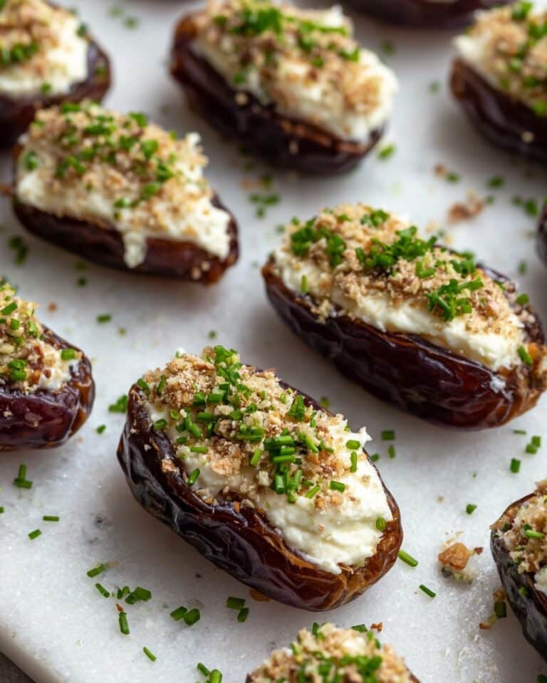 Bacon-Wrapped Brie Stuffed Dates with Toasted Almonds Recipe