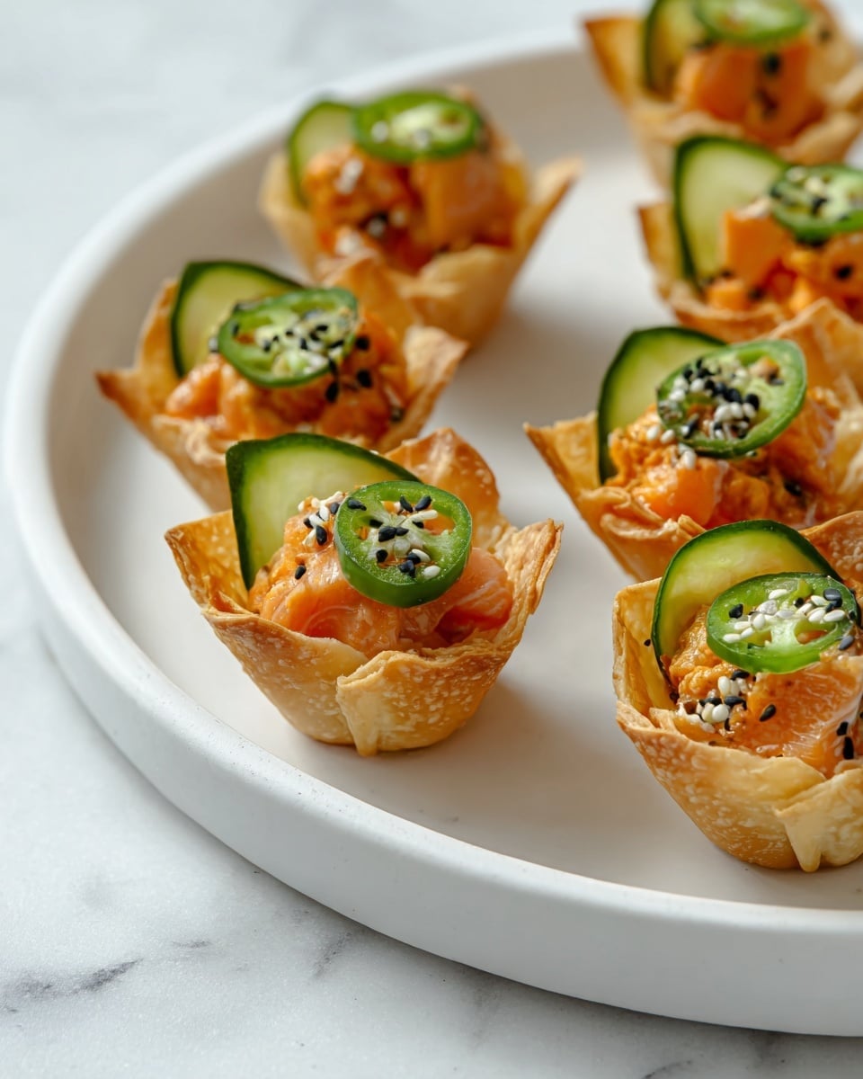 Spicy Salmon Wontons Recipe