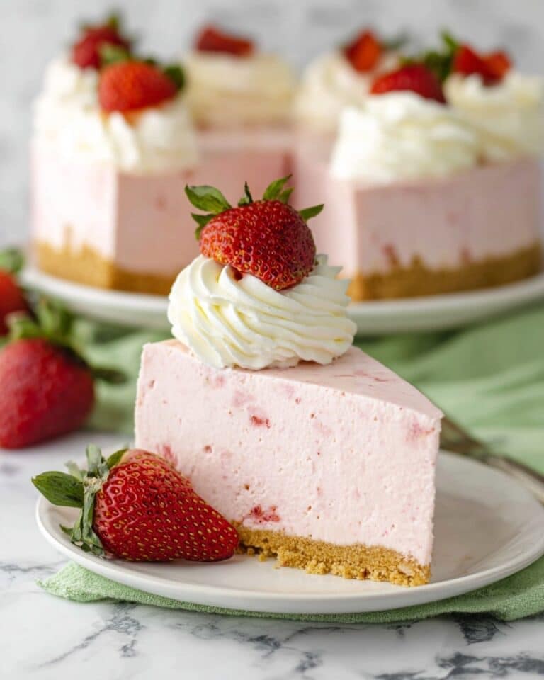 No Bake Strawberry Cheesecake Recipe