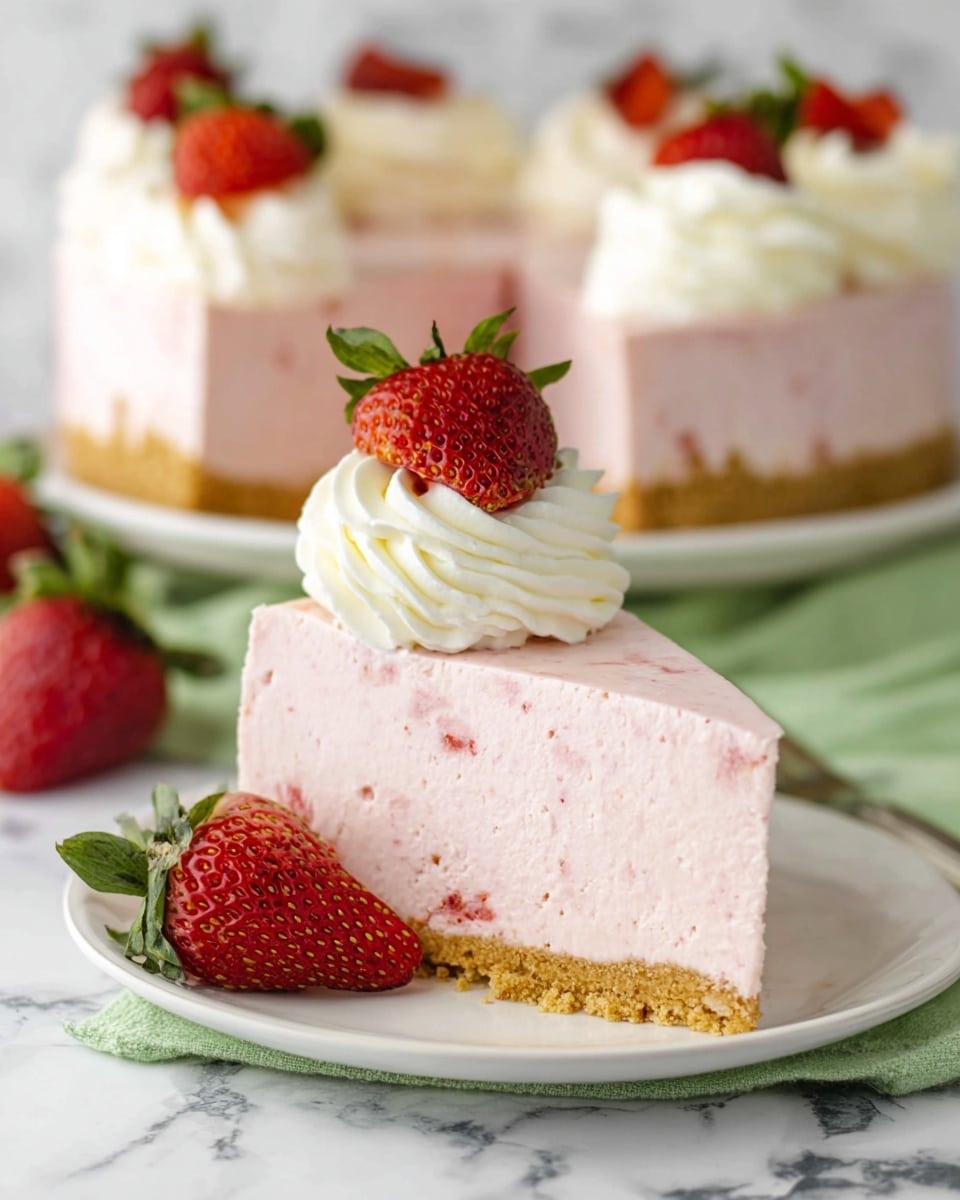 No Bake Strawberry Cheesecake Recipe