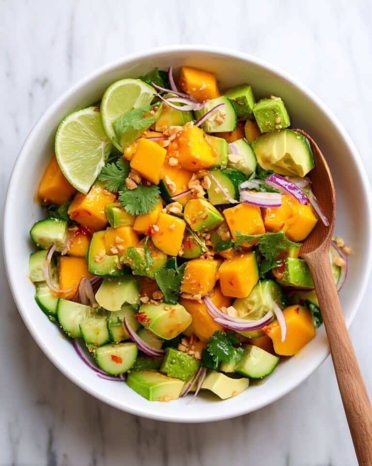 Mango Salad with Sweet Chilli Lime Dressing Recipe