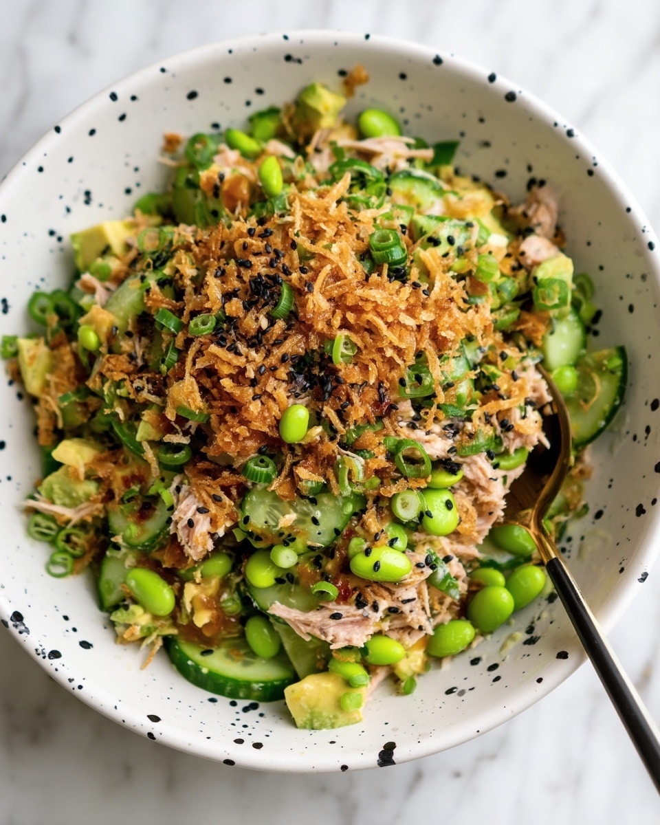 Tuna Avocado Crispy Rice Salad Recipe