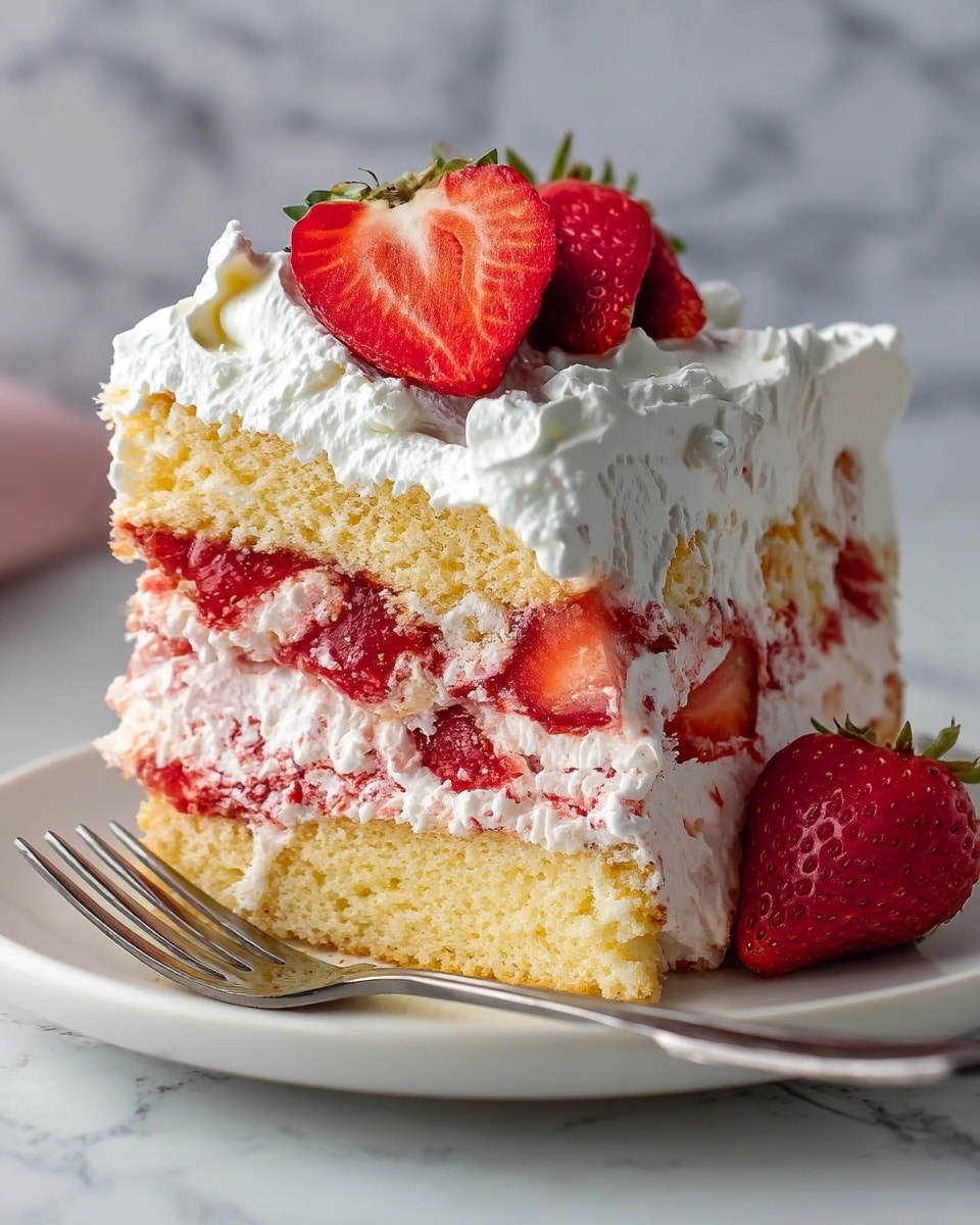 Strawberry Angel Food Cake Recipe