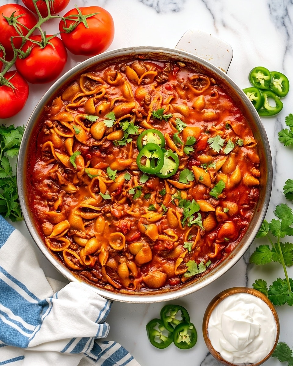 One Pan Cheesy Taco Pasta Recipe