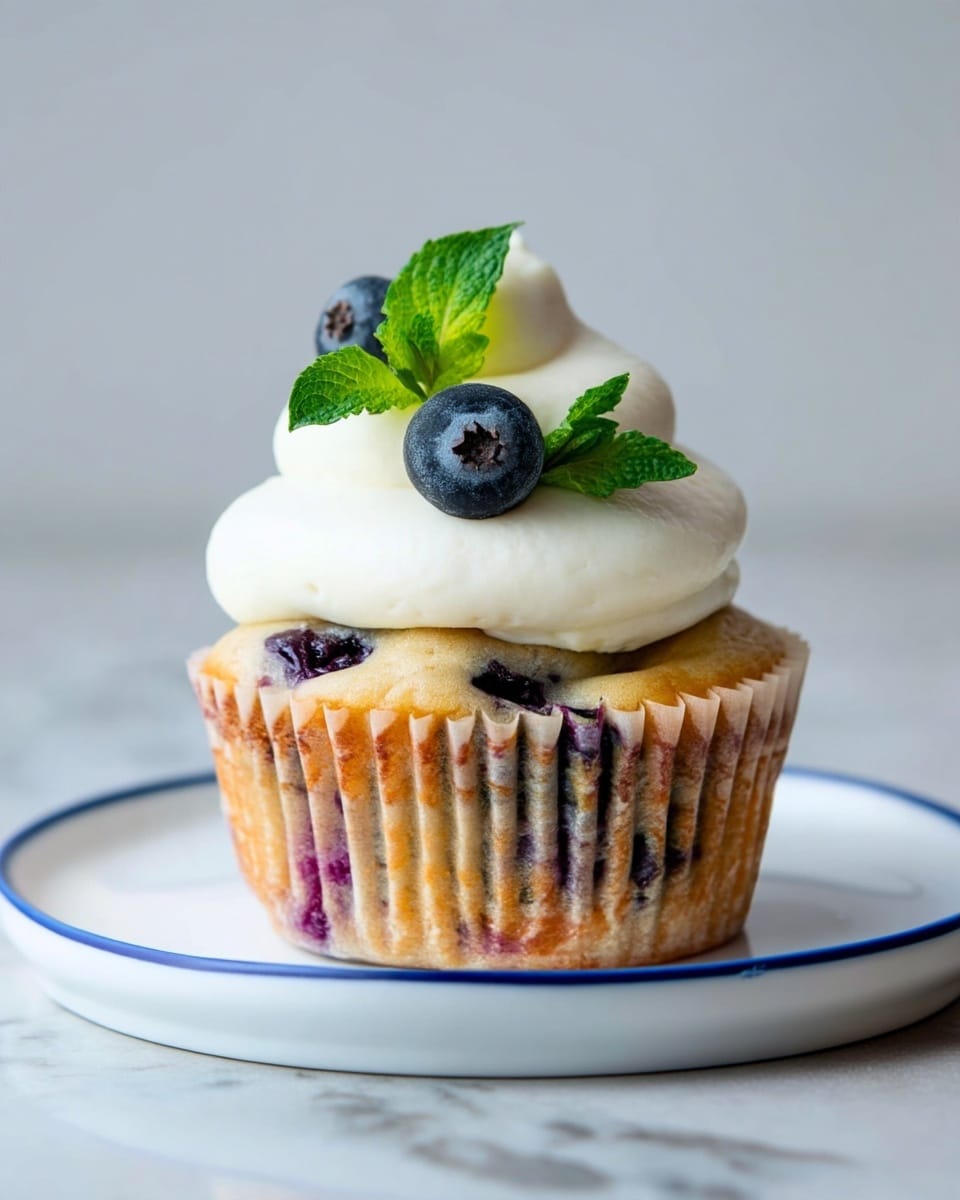 Blueberry Cream Cupcakes Recipe