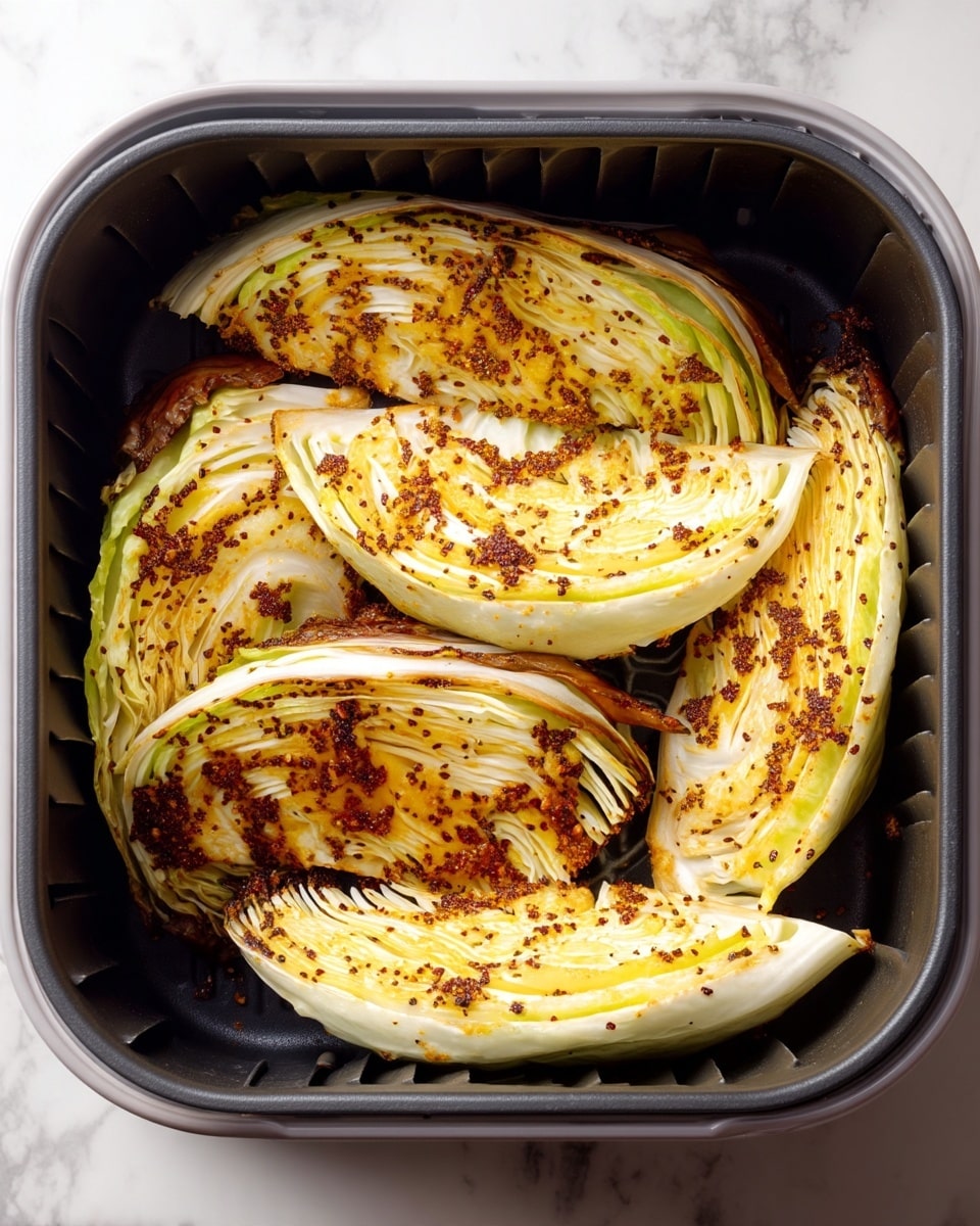 Air-Fryer Cabbage with Dijon and Parmesan Recipe
