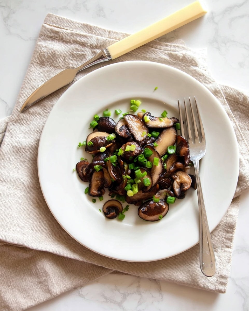 Sautéed Shiitake Mushrooms with Garlic and Green Onions Recipe