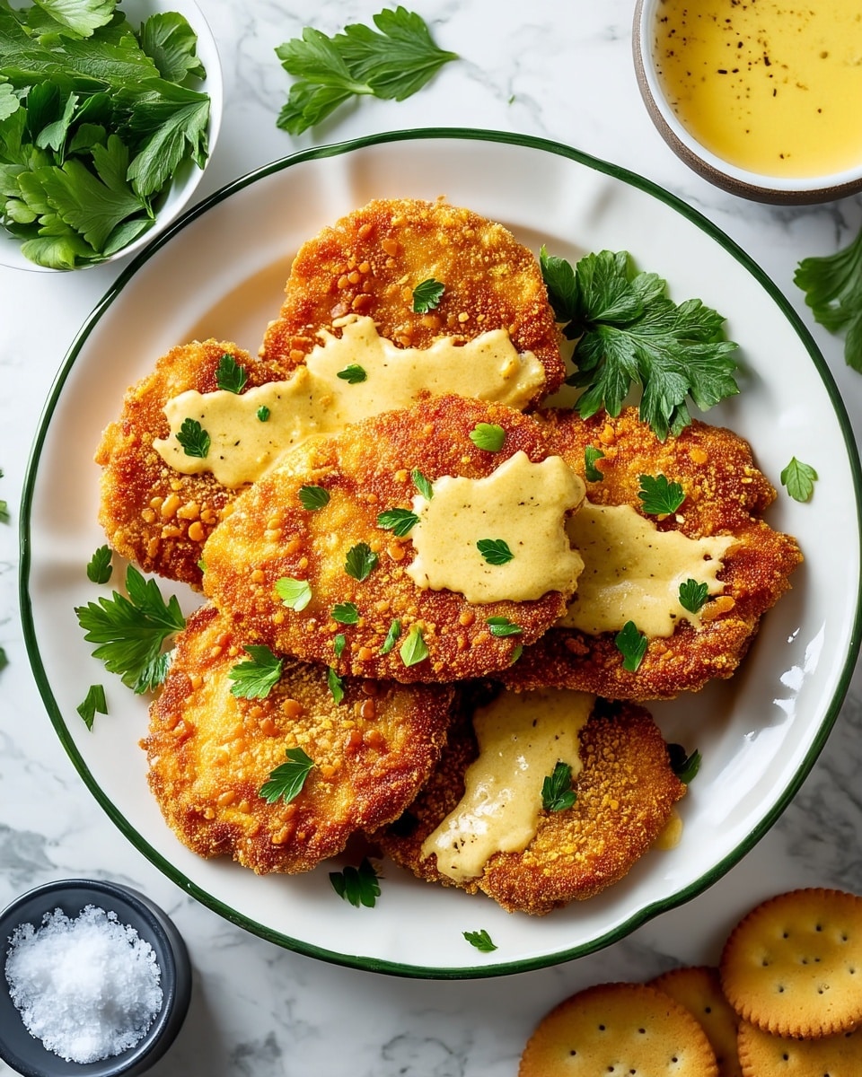 Cheesy Ritz Cracker Chicken Cutlets Recipe