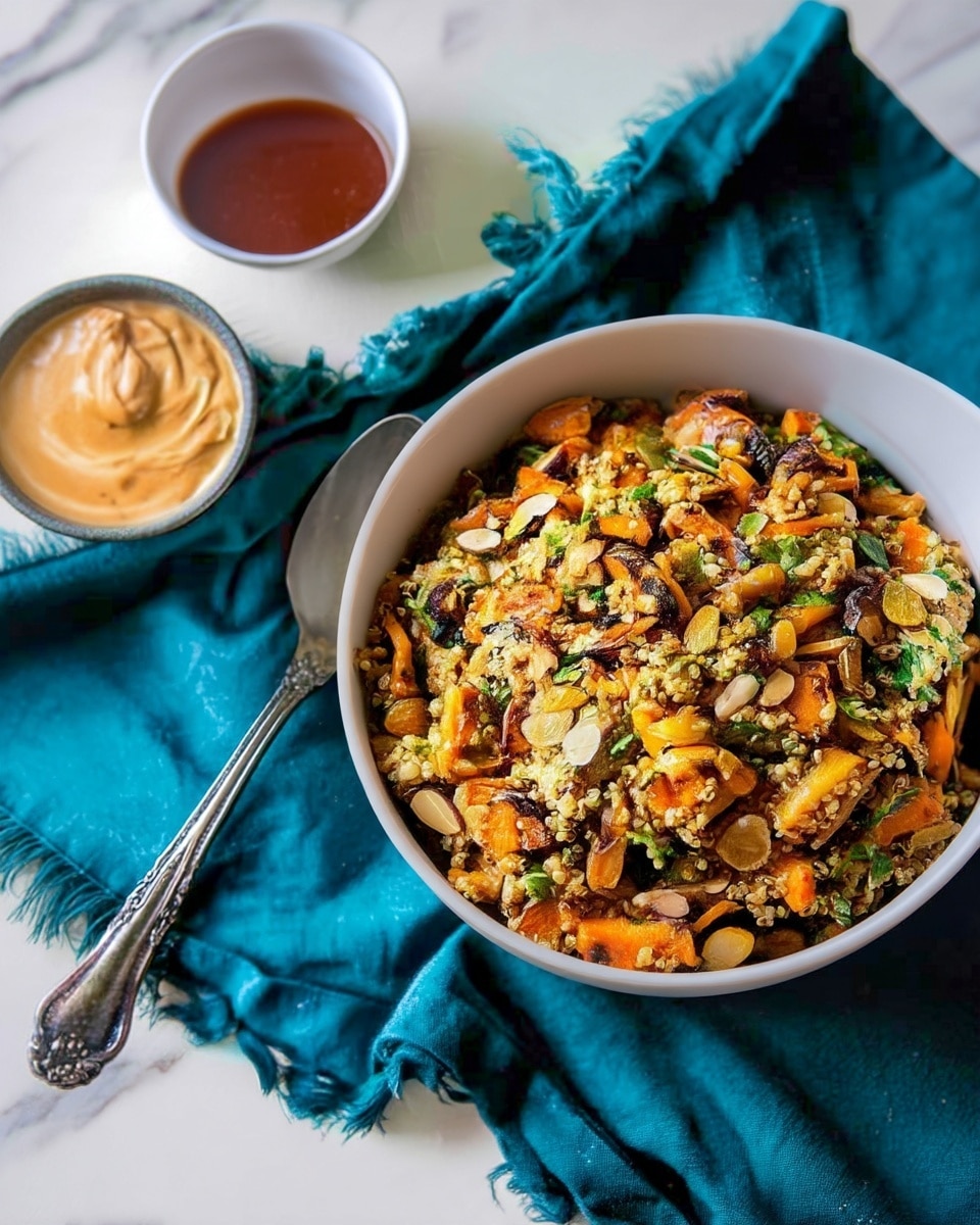 Grilled Sweet Potato Salad with Curry Almond Butter Vinaigrette Recipe