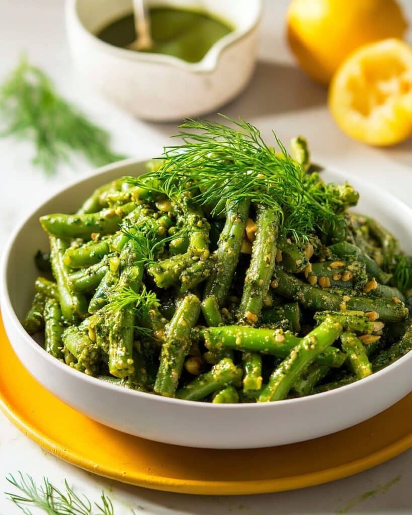 Herb Pesto Green Bean Salad Recipe
